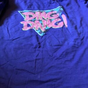 Purple Graphic Tee - Tim tracker ding dang